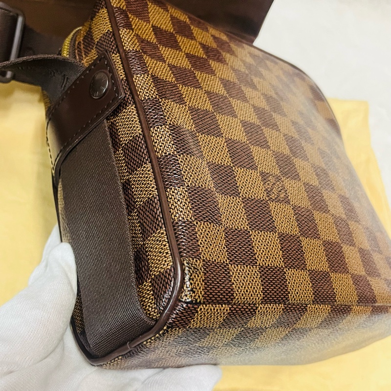 LV絕版棋盤格豆腐包 /斜背包-9