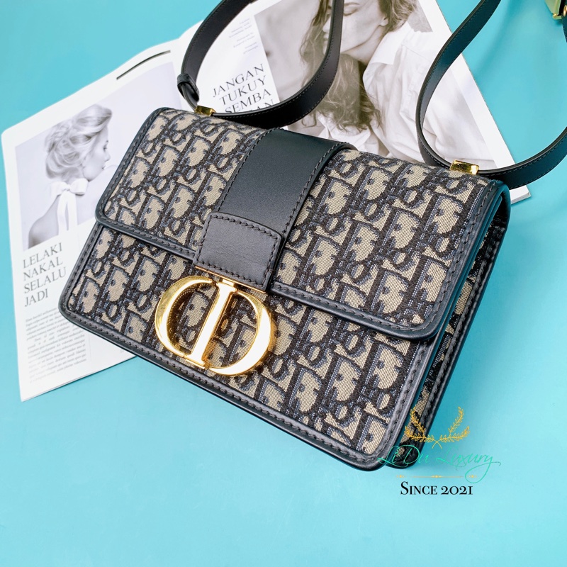 DIOR 30 MONTAIGNE 藍色提花蒙田24公分-1