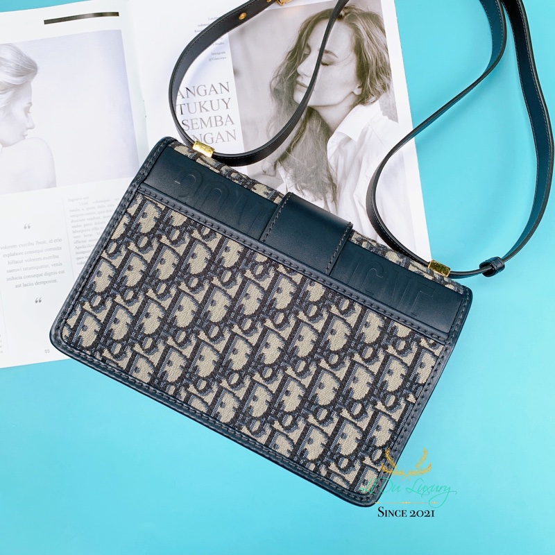 DIOR 30 MONTAIGNE 藍色提花蒙田24公分-2