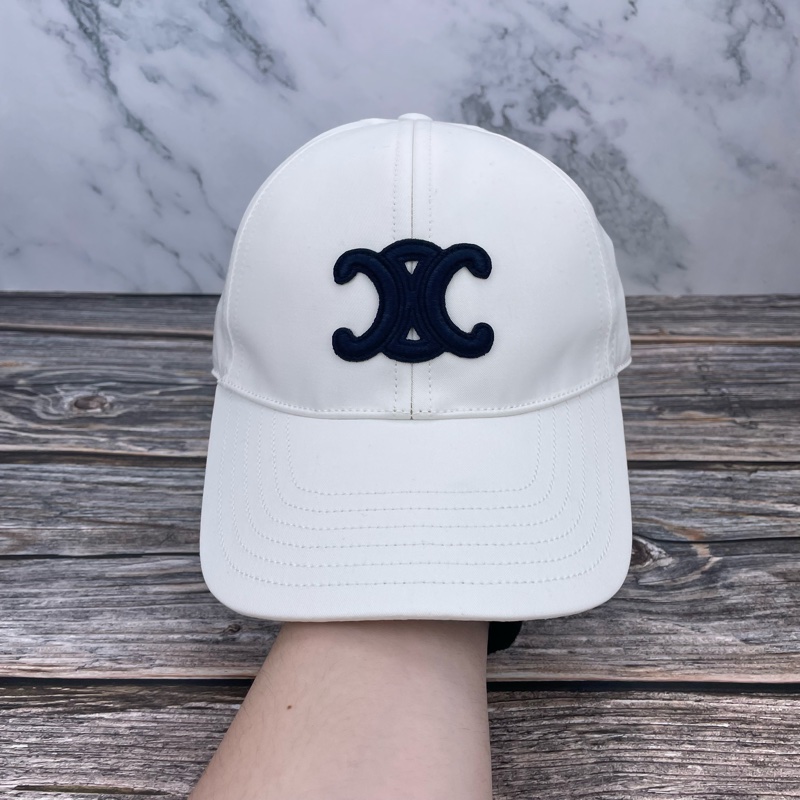 #CELINE  #凱旋門 經典刺繡大LOGO TRIOMPHE#棒球帽 / #鴨舌帽-10