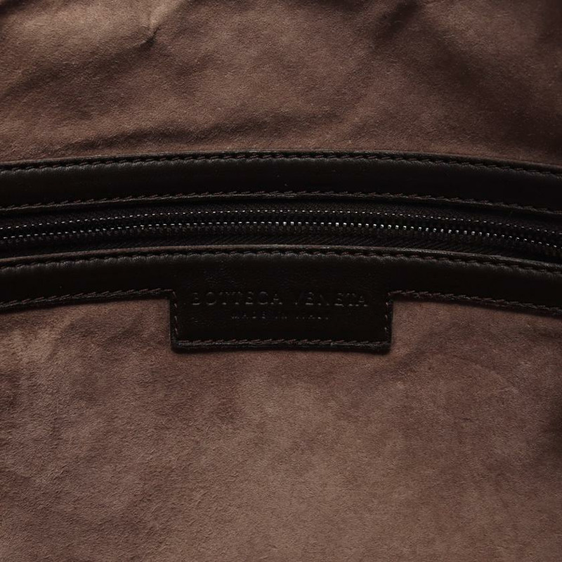 【日本直送】 中古BOTTEGA VENETA[B]intrecciato 真皮肩包 深棕色-3