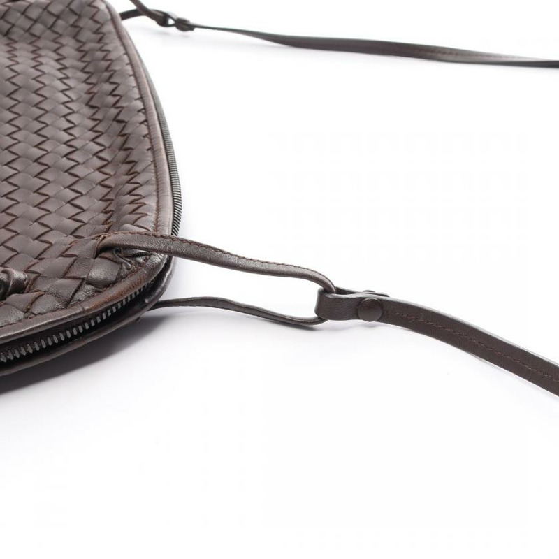 【日本直送】 中古BOTTEGA VENETA[B]intrecciato 真皮肩包 深棕色-8