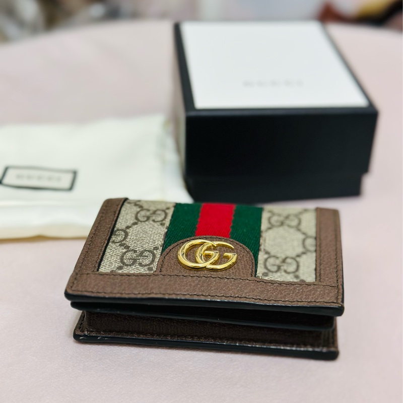 GUCCI OPHIDIA GG 經典短夾-1