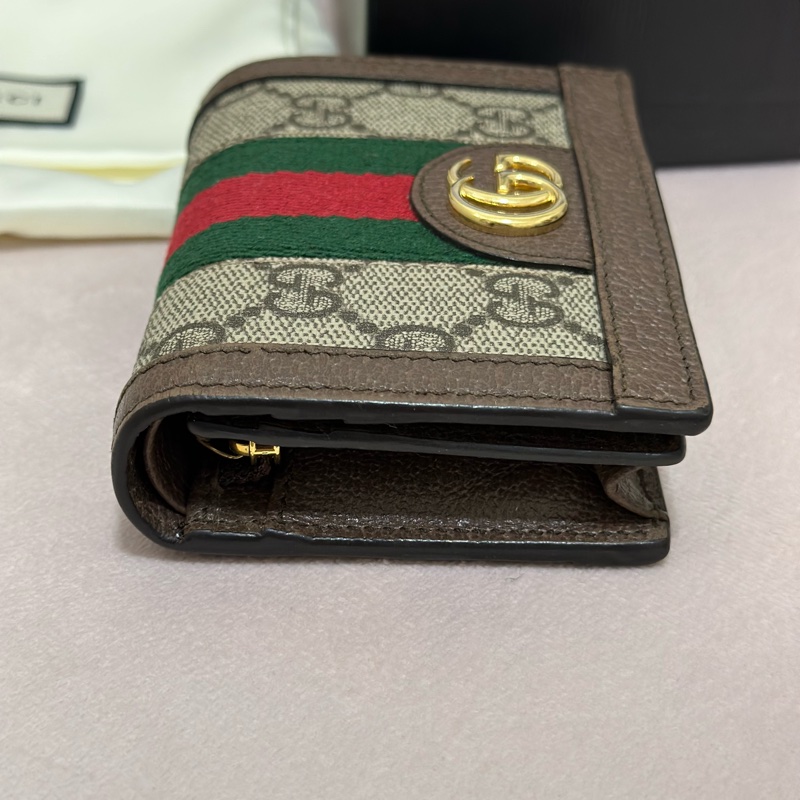 GUCCI OPHIDIA GG 經典短夾-2