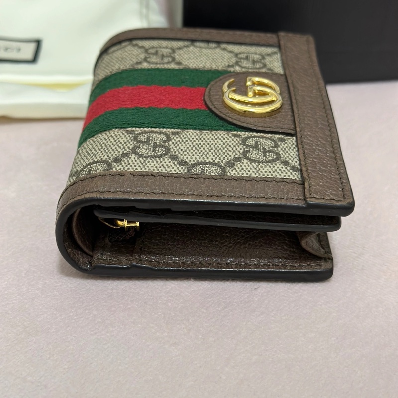 GUCCI OPHIDIA GG 經典短夾-7