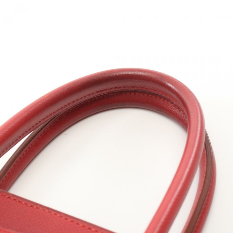 【日本直送】 中古HERMES[B]Birkin 鉑金包35 朱紅色 手提包 小公牛皮 紅色 金色五金 □A刻印-5