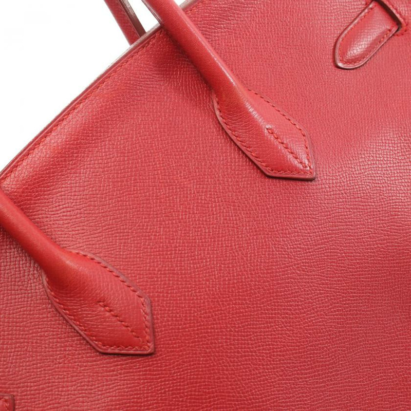 【日本直送】 中古HERMES[B]Birkin 鉑金包35 朱紅色 手提包 小公牛皮 紅色 金色五金 □A刻印-8
