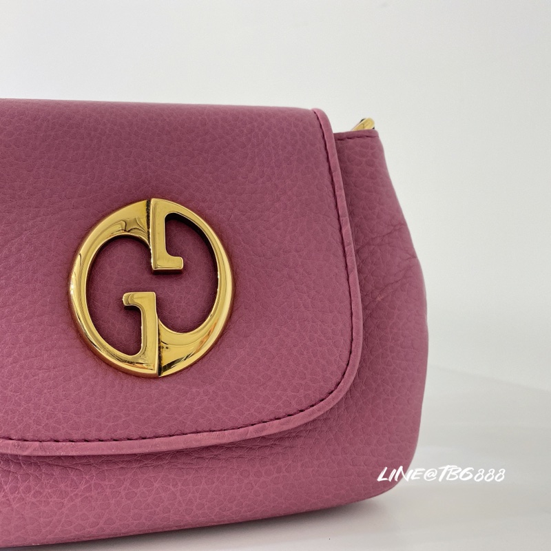 GUCCI 粉紫色鍊條包-1