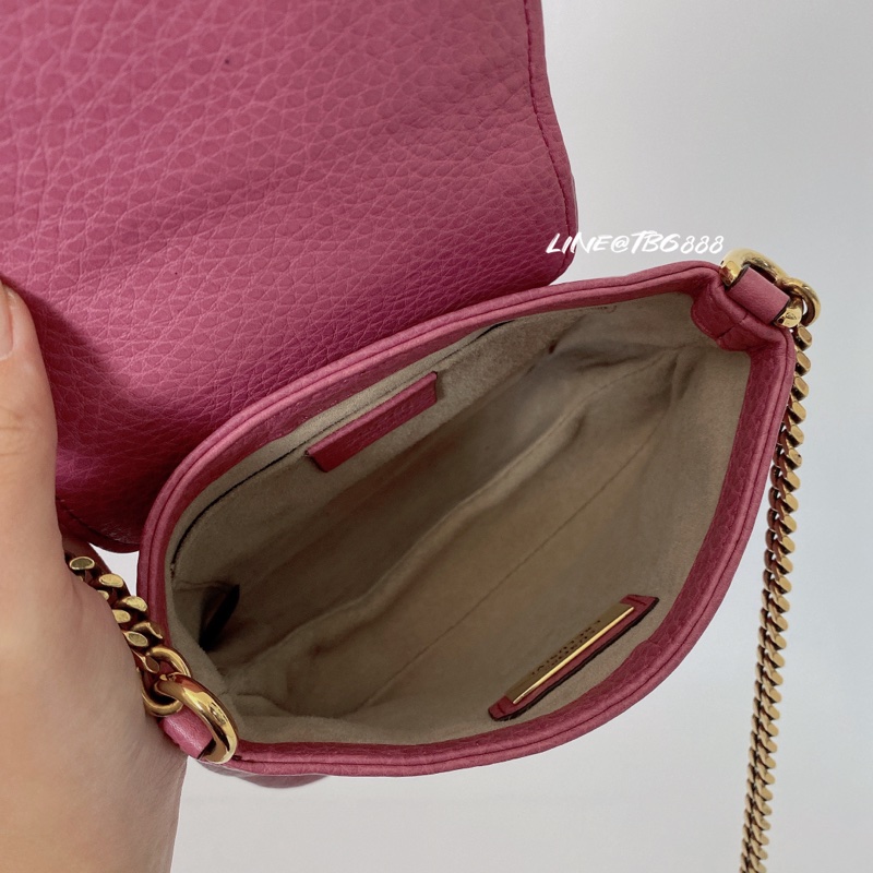 GUCCI 粉紫色鍊條包-6