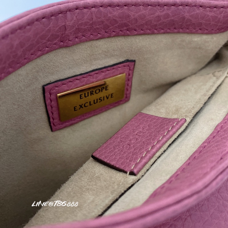 GUCCI 粉紫色鍊條包-7