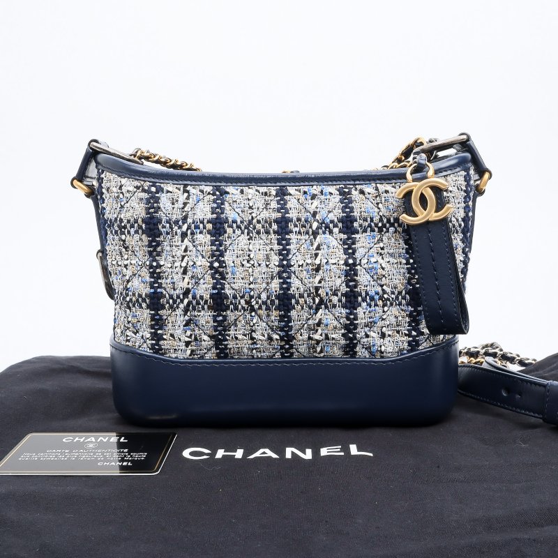 CHANEL 小號針織毛呢流浪包-0