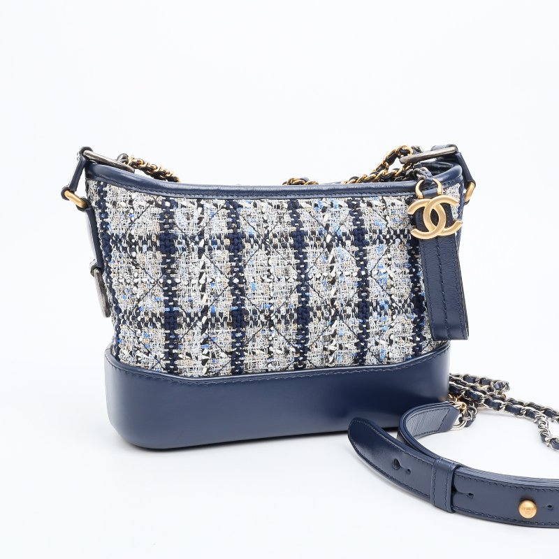 CHANEL 小號針織毛呢流浪包-1