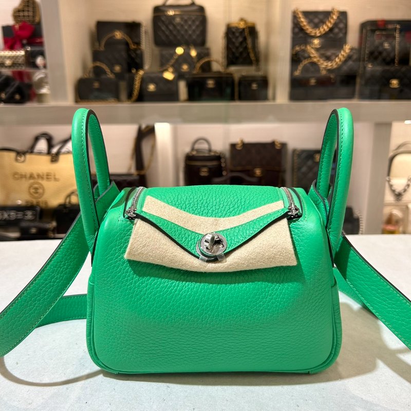 HERMES MINI LINDY / 竹子綠-1