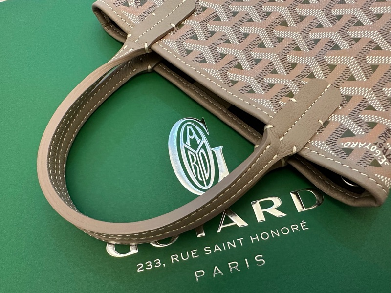 全新Goyard 日本專櫃購入 2023限定奶茶+綠松石 Poitiers手提/斜背(附背帶)包-0