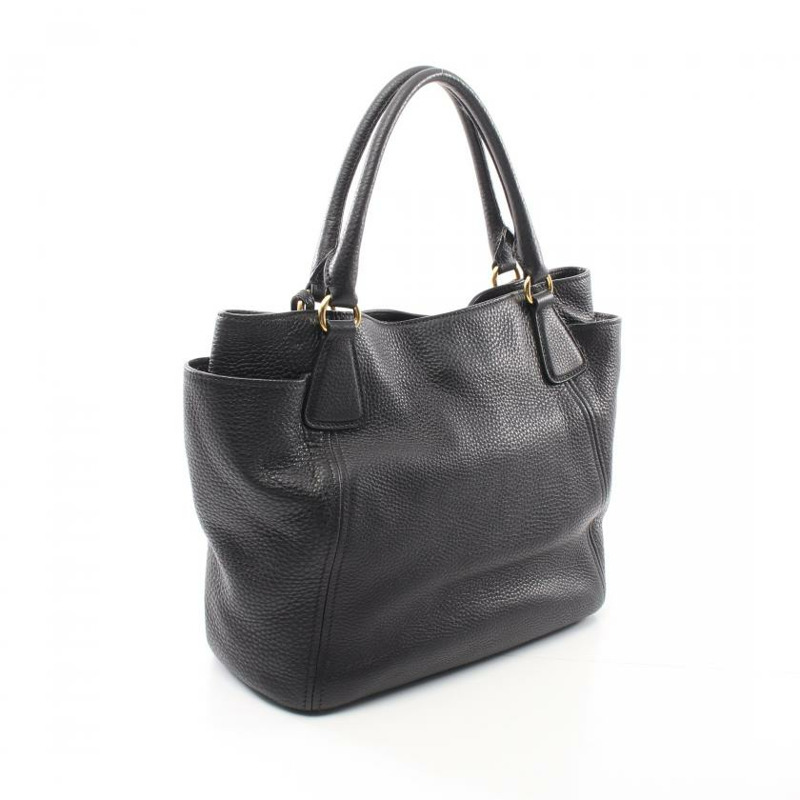 【日本直送】 中古PRADA[B]VIT.DAINO 手提包 真皮托特包 黑色 兩用款-1