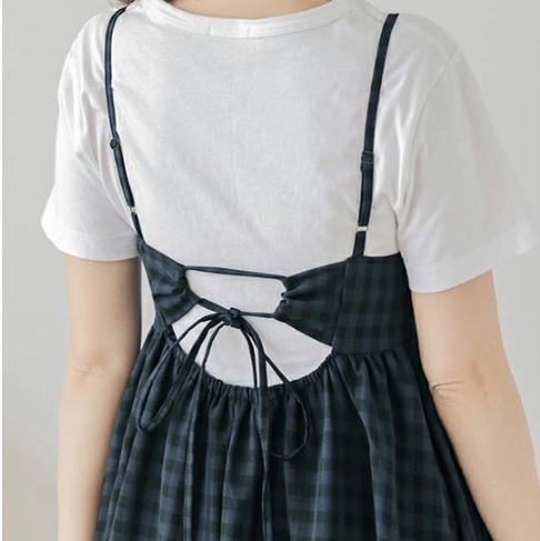 👗👗黑白格子背心裙👗👗-2