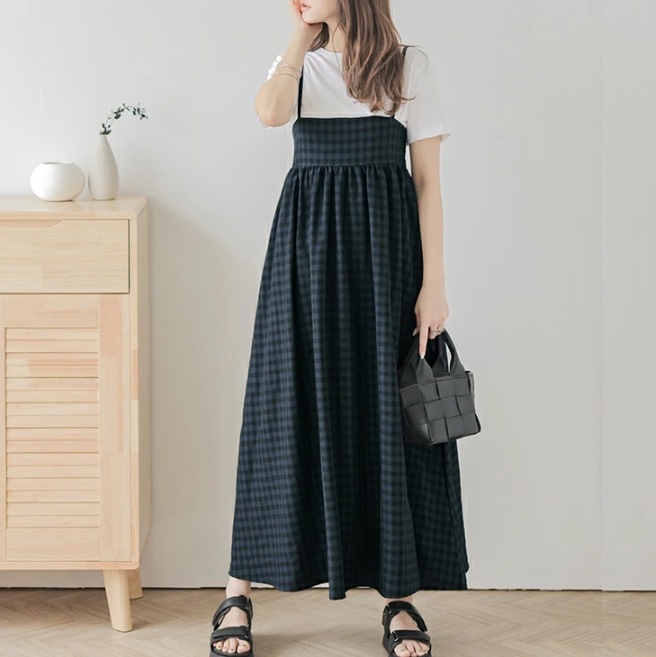 👗👗黑白格子背心裙👗👗-6