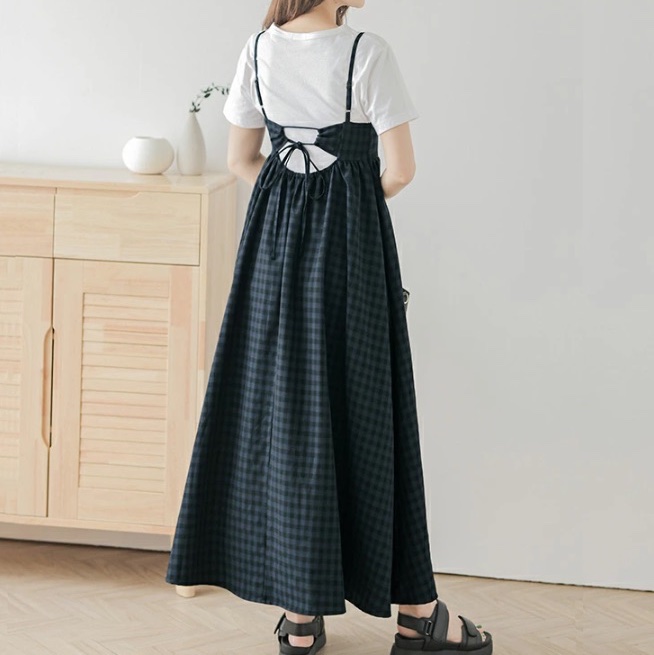 👗👗黑白格子背心裙👗👗-7