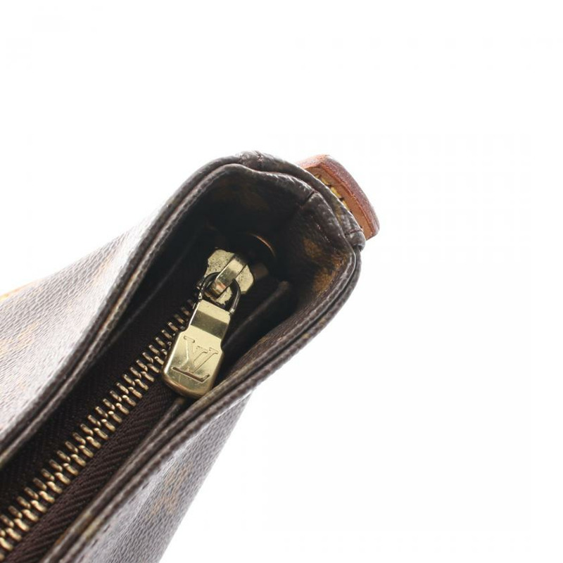 【日本直送】 中古LOUIS VUITTON[B]Looping GM   老花肩包 PVC 真皮 棕色-5