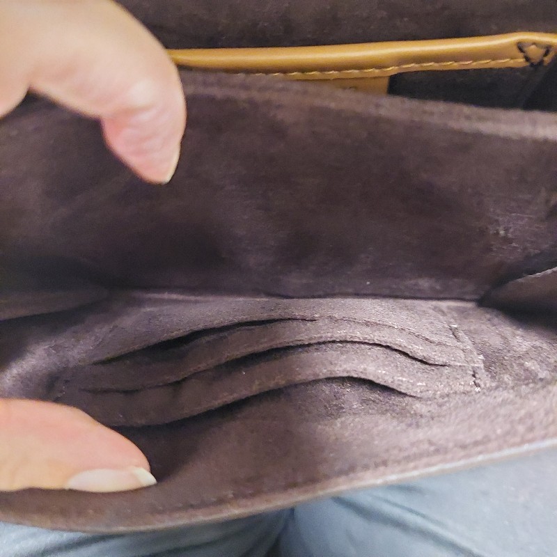 MK 郵差包 經典 老花 咖啡色 小號 斜背包 側背包-14