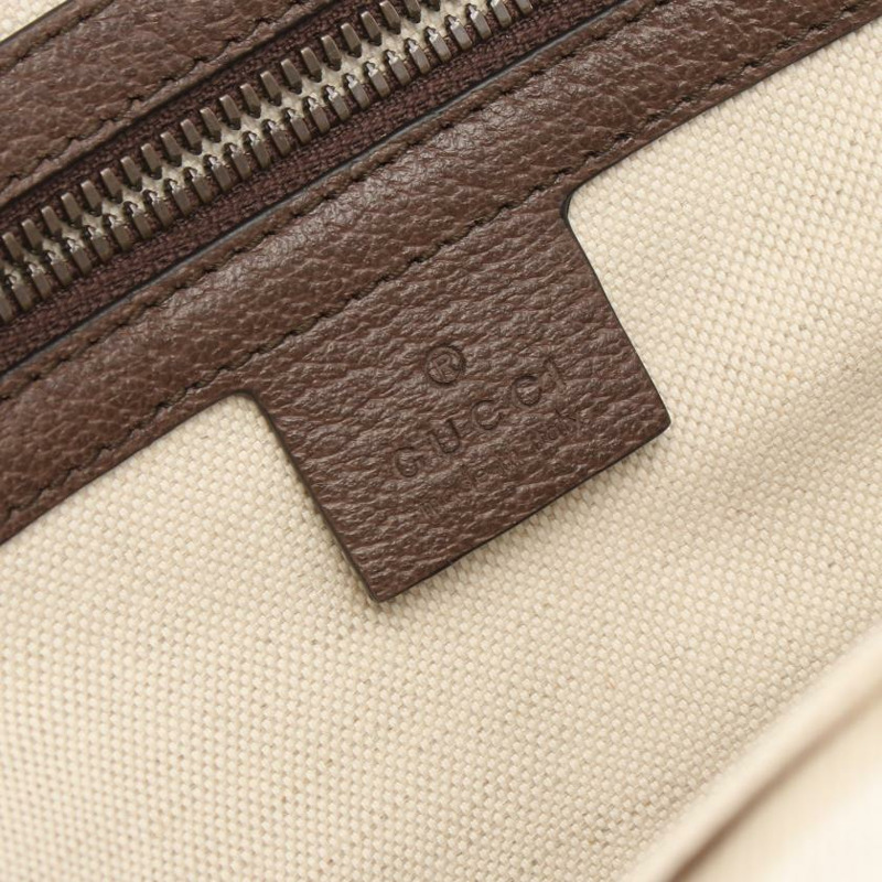 【日本直送】 中古GUCCI[A]Ophidia 雙G SUPREME 雙肩包PVC 真皮 米色 多彩色-3