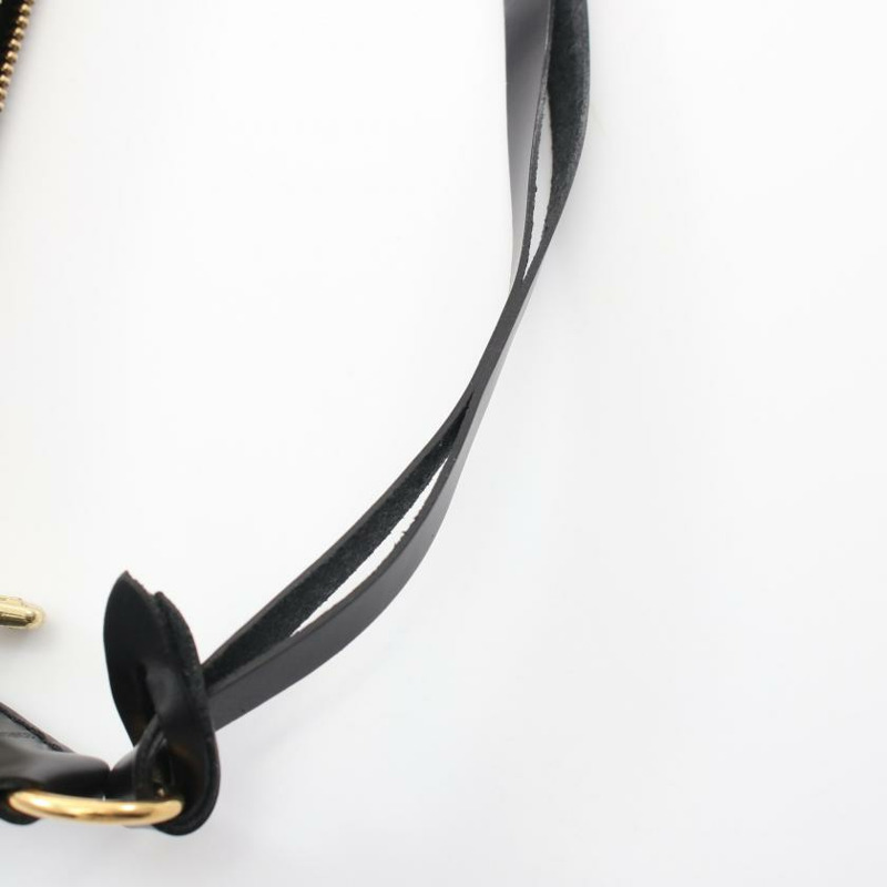 【日本直送】 中古LOUIS VUITTON[B]Pochette Accessoires  水波紋 真皮手提包 黑色-4