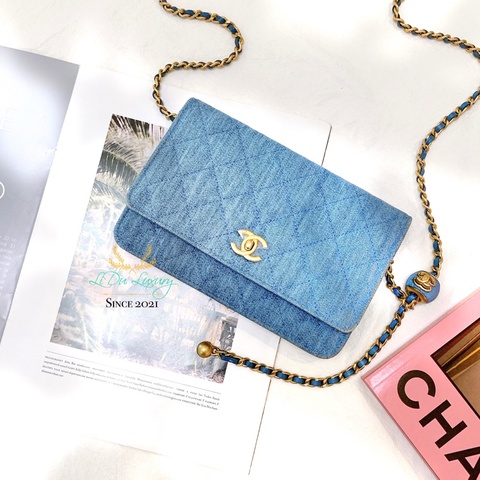 CHANEL 牛仔丹寧金球ＷＯＣ