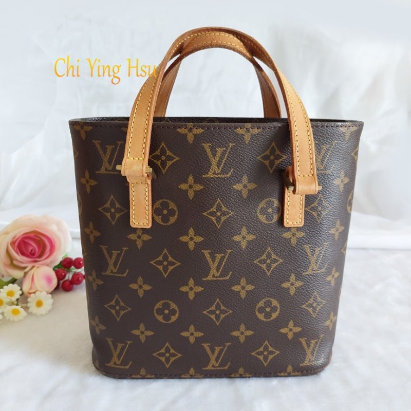LV 路易威登 Vivian 菜籃子 vintage 手提包 單肩包 M51172薇薇安小號~二手約9成新-0