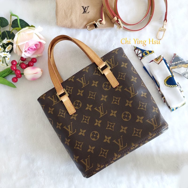 LV 路易威登 Vivian 菜籃子 vintage 手提包 單肩包 M51172薇薇安小號~二手約9成新-1