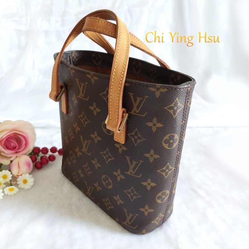 LV 路易威登 Vivian 菜籃子 vintage 手提包 單肩包 M51172薇薇安小號~二手約9成新-2