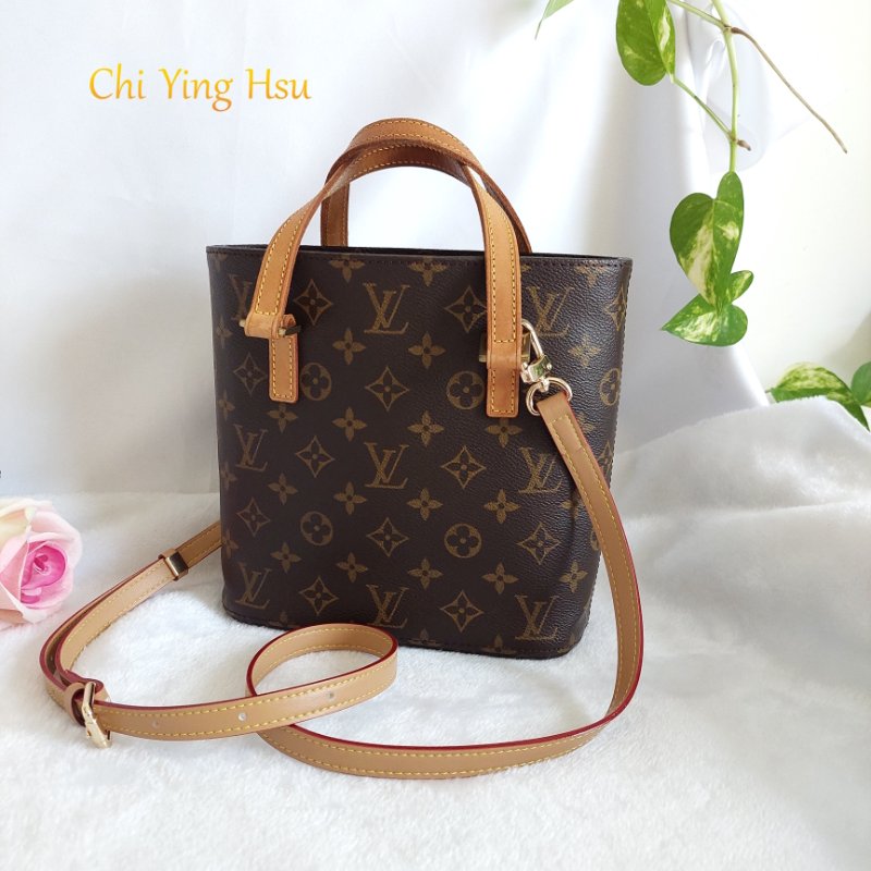 LV 路易威登 Vivian 菜籃子 vintage 手提包 單肩包 M51172薇薇安小號~二手約9成新-3