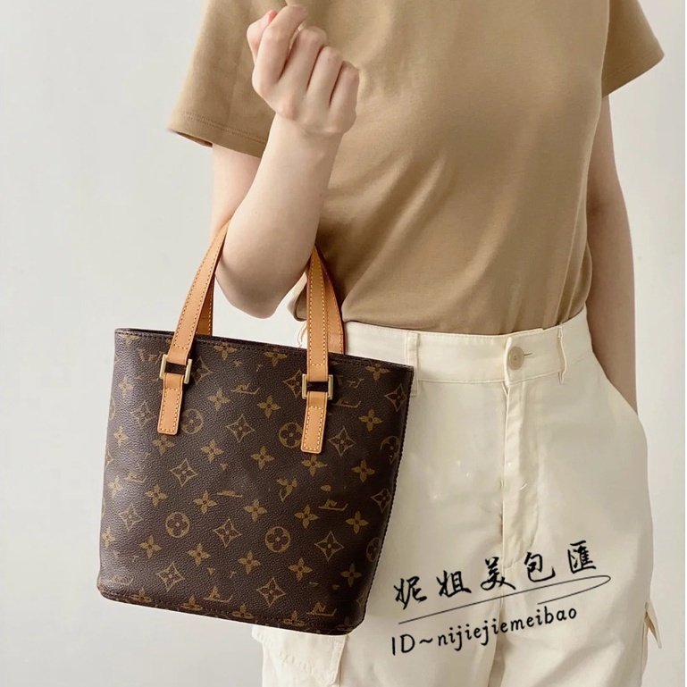 LV 路易威登 Vivian 菜籃子 vintage 手提包 單肩包 M51172薇薇安小號~二手約9成新-11