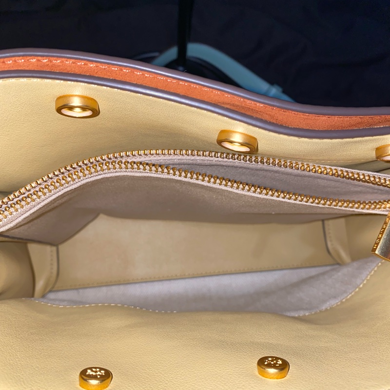 TORY BURCH Lee Radziwill 鎖釦莫蘭迪綠金釦肩背包 凱莉包(小號)-4