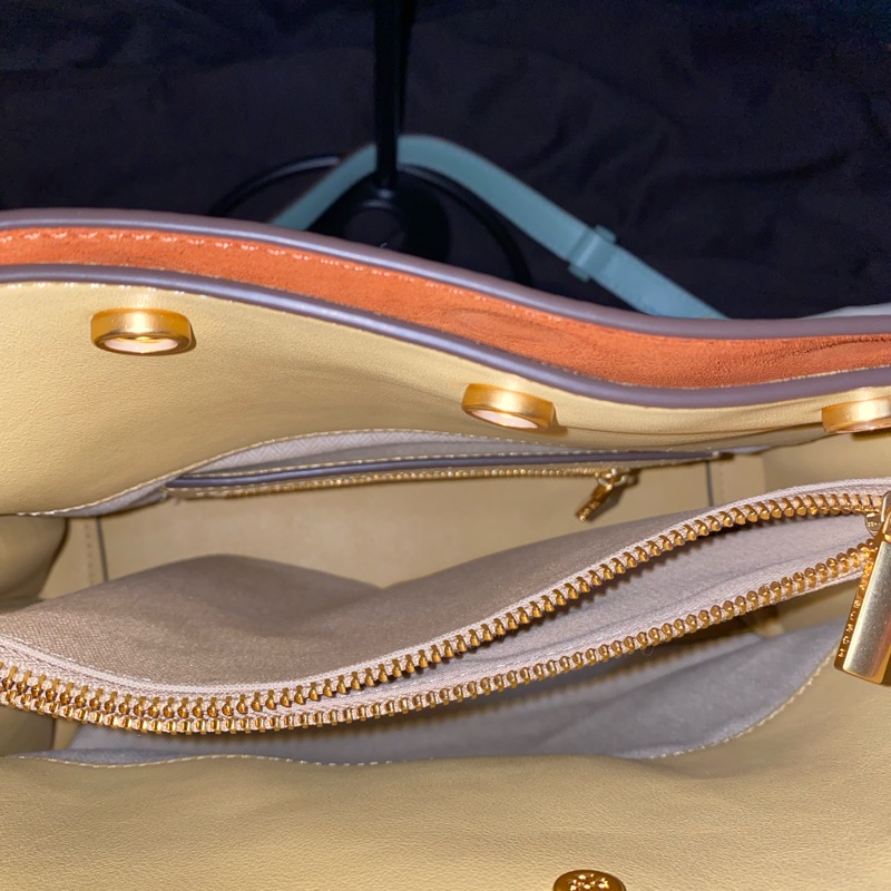 TORY BURCH Lee Radziwill 鎖釦莫蘭迪綠金釦肩背包 凱莉包(小號)-16