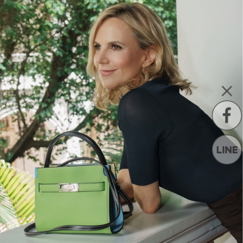 TORY BURCH Lee Radziwill 鎖釦莫蘭迪綠金釦肩背包 凱莉包(小號)-6