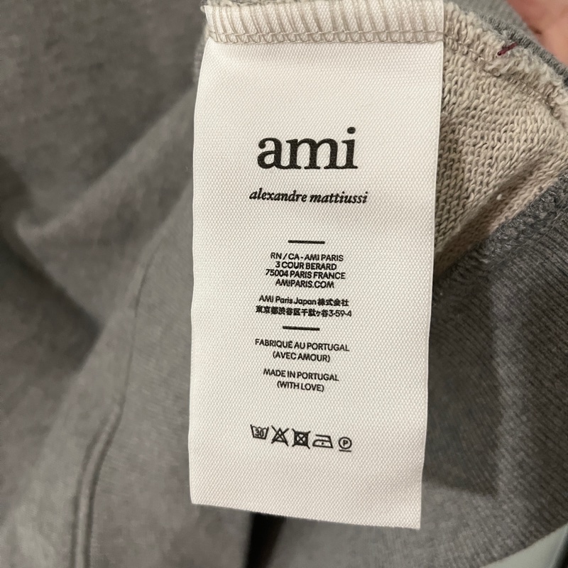 Ami 灰色大學T-5