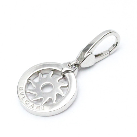 拋光 BVLGARI Tondo Sun Charm 18K 白金吊墜上衣 BF562318