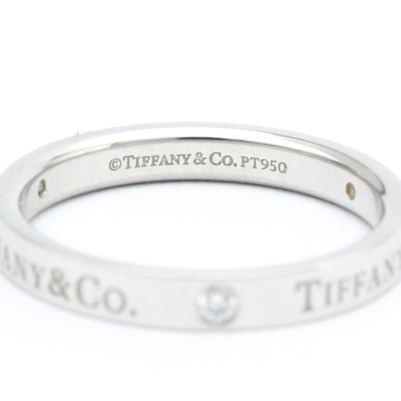 【日本直送】拋光蒂芙尼平戒戒指鉑金鑽石 0.07 克拉 23776316 BF562240-4