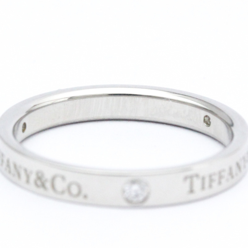 【日本直送】拋光蒂芙尼平戒戒指鉑金鑽石 0.07 克拉 23776316 BF562240-5