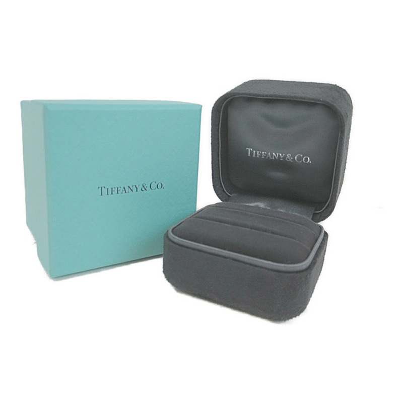 【日本直送】拋光蒂芙尼平戒戒指鉑金鑽石 0.07 克拉 23776316 BF562240-9