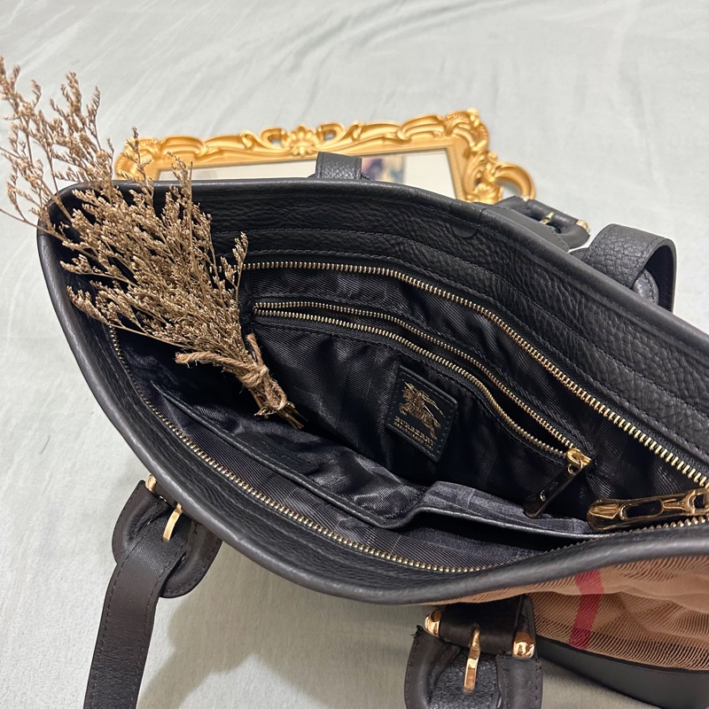 原本買六萬多！Burberry經典格紋手提包👜 托特包🐎-4