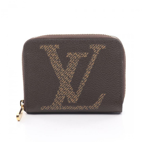 【日本直送】 中古LOUIS VUITTON[A]老花Giant 零錢包 PVC 棕色