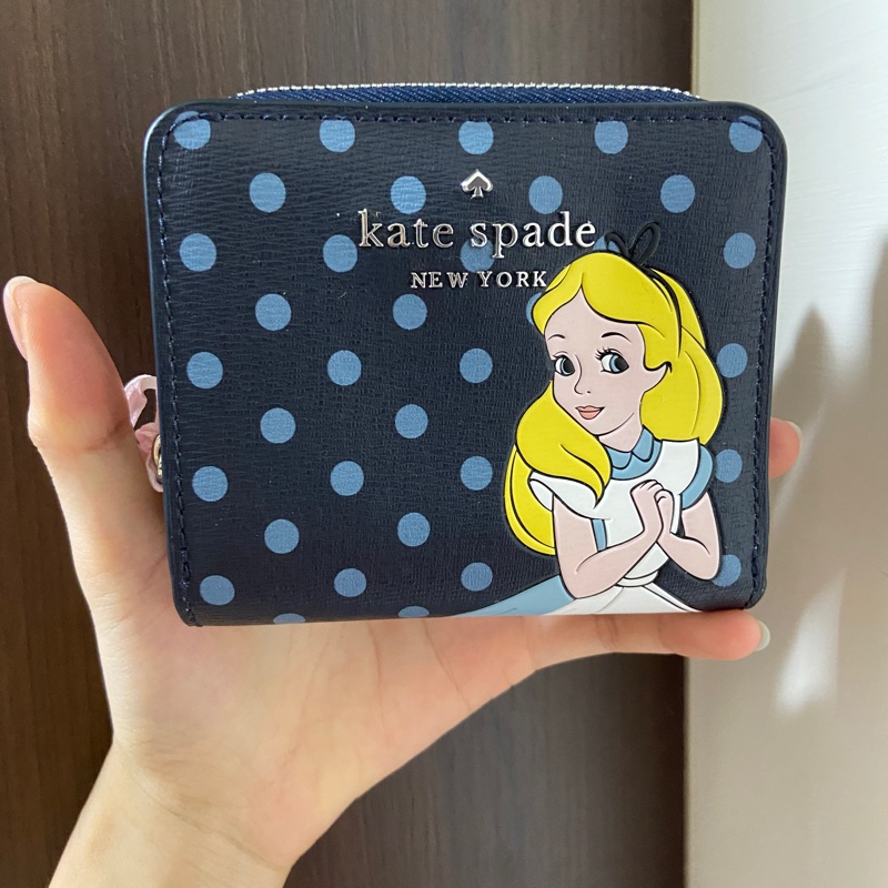 Kate spade 愛麗絲 限量款 斷貨款 短夾-7