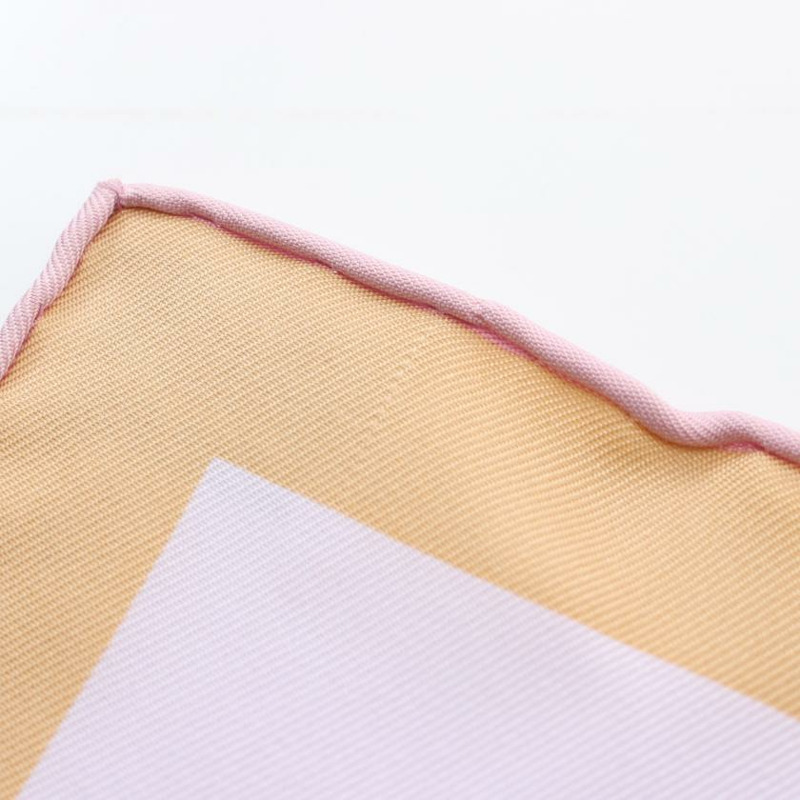 【日本直送】 中古HERMES[A]方巾90 「hermes story」 絲巾 絲 淺紫色 多彩色-3