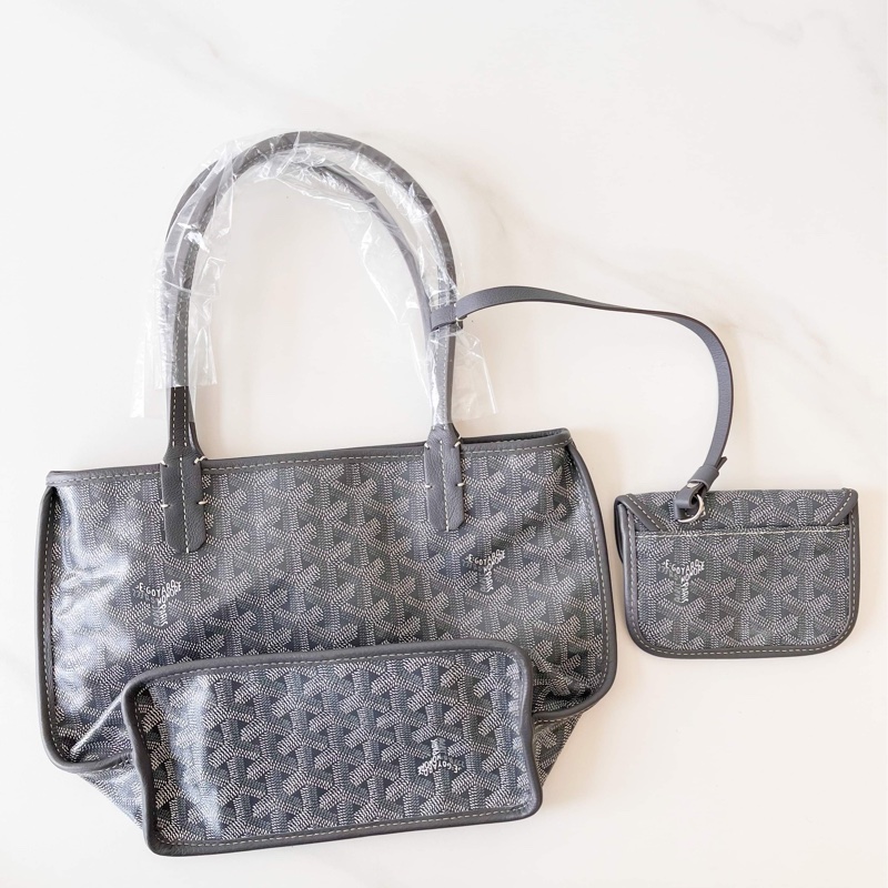 GOYARD mini tote 灰色-5