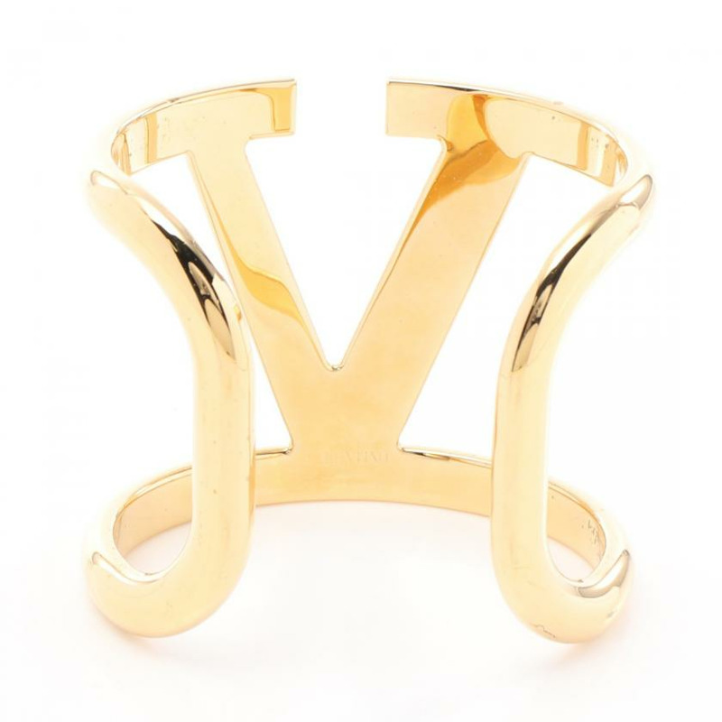 【日本直送】 中古VALENTINO GARAVANI[B]手環 鍍金 金色 Logo-1