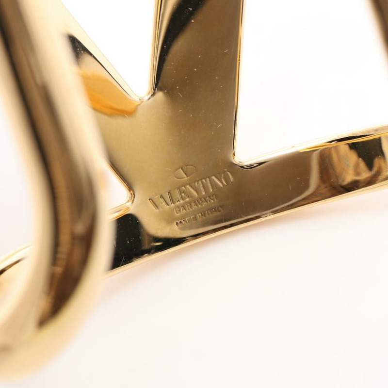 【日本直送】 中古VALENTINO GARAVANI[B]手環 鍍金 金色 Logo-2