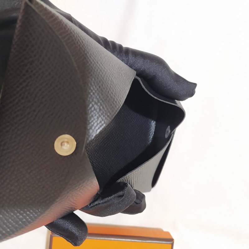 Hermes Calvi #z刻 黑色零錢包 卡包-3