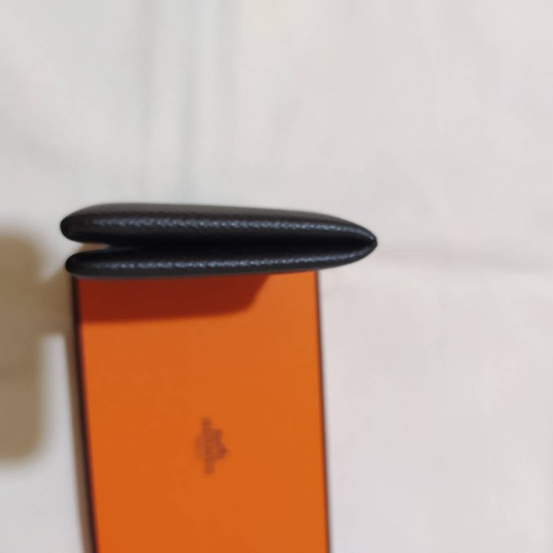 Hermes Calvi #z刻 黑色零錢包 卡包-5