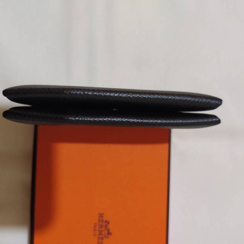 Hermes Calvi #z刻 黑色零錢包 卡包-6